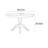 Round Ash Wood Grain Solid Wood Dining Table-106624151