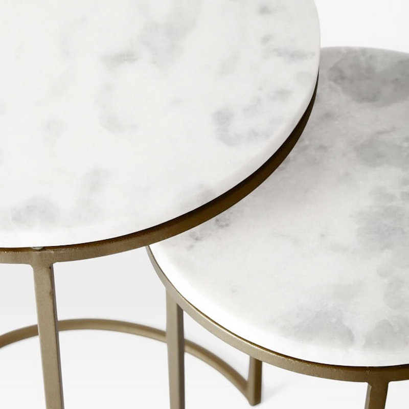 Aerie Frame Nesting Tables, Gold