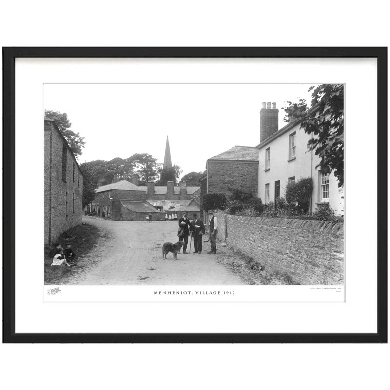 Menheniot, Village 1912 - Single Picture Frame Print, 28cm H x 36cm W x 2.3cm D