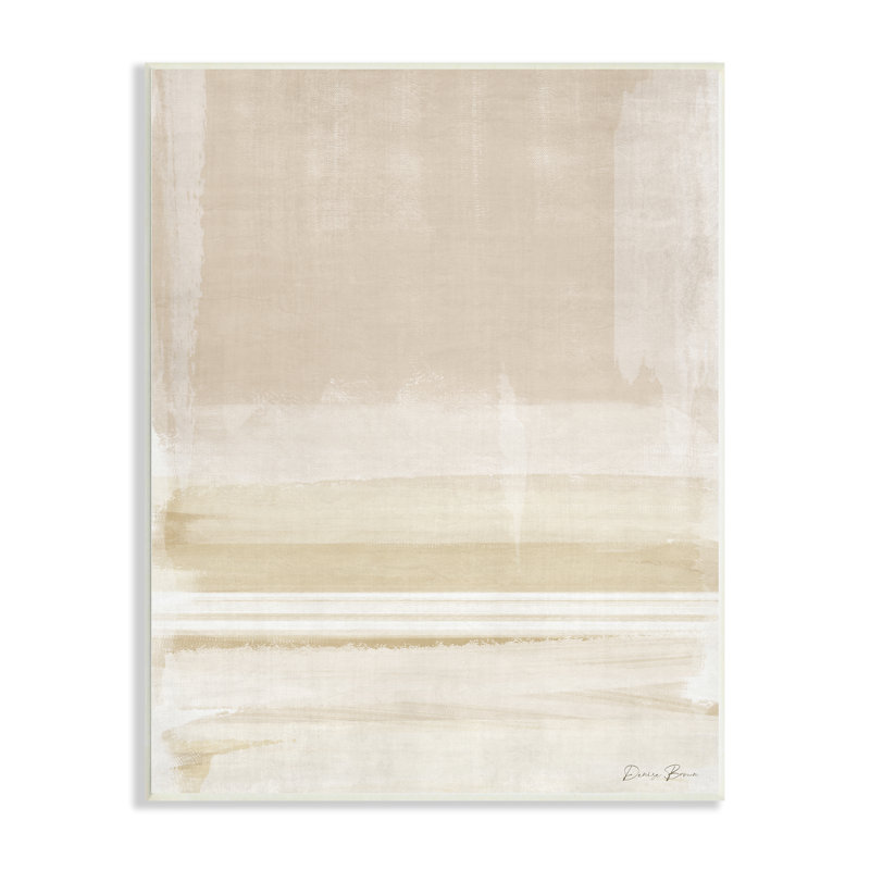 Collage abstrait abstrait aux tons neutres par Denise Brown - Peinture, Plaque murale, H 15 po x l 10 po x P 0,5 po