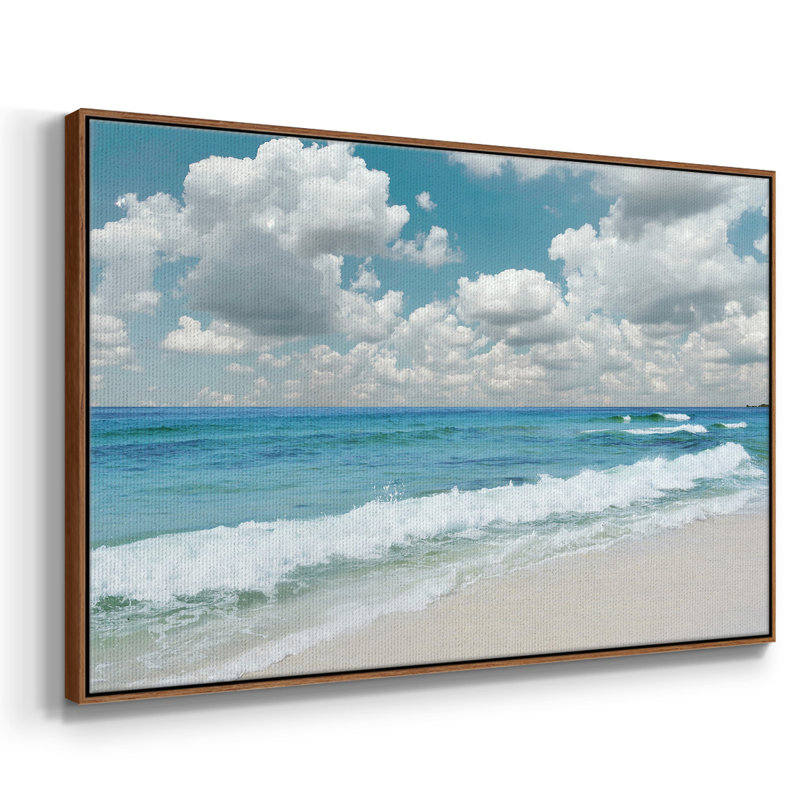 " Beach Bliss ", 25" H x 37" W x 2" D, Walnut
