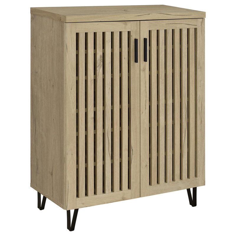 Armoire de rangement 2 portes Clackamas, Beige