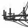 Mattheo 12 - Light Steel Candle Style Dimmable Wagon Wheel Chandelier