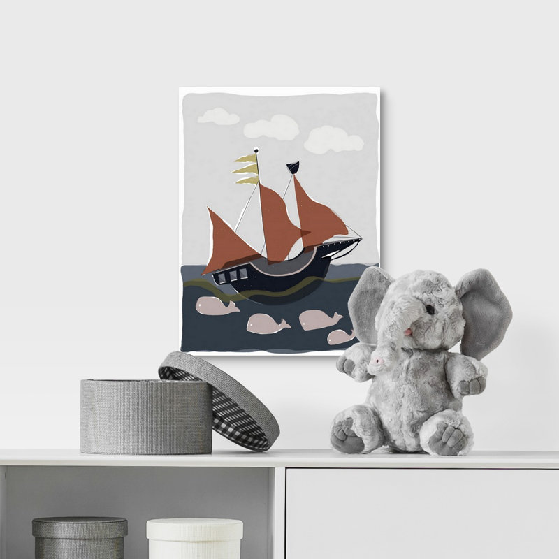 Art sur toile ahoy ii Sikes, Toile tendue, H 16 po x l 12 po x P 1,25 po