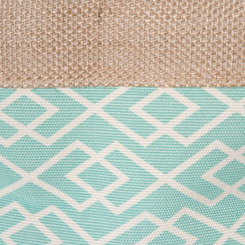 Corbeille en tissu Easingwold, Aigue-marine, H 9 po x l 12 po x P 12 po