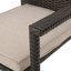 Chaise de salle à manger San Pico - Brun multi, 1 pièce avec coussin