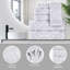 Ensemble de 8 valises pour chambre d'amis 100% coton-1422718795