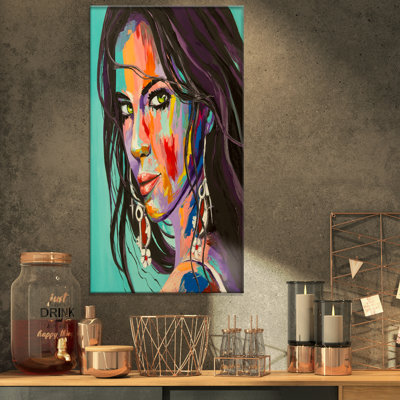 Glamour «Woman Portrait be Careful», peinture