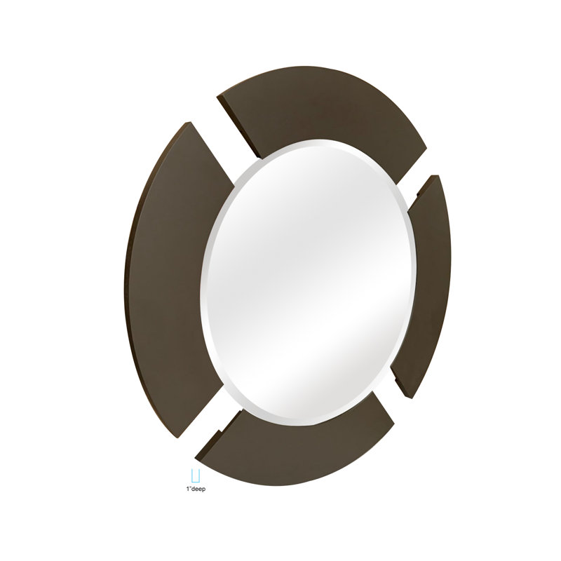 Miroir pour commode, Gris anthracite