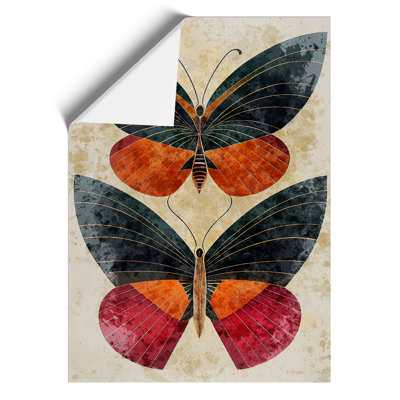 Butterflies in Watercolour No.3 - Wall Art