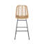 Extérieur de deux - Design moderne avec pieds inclinés, cadre en fer 2 lignes épurées de style contemporain,