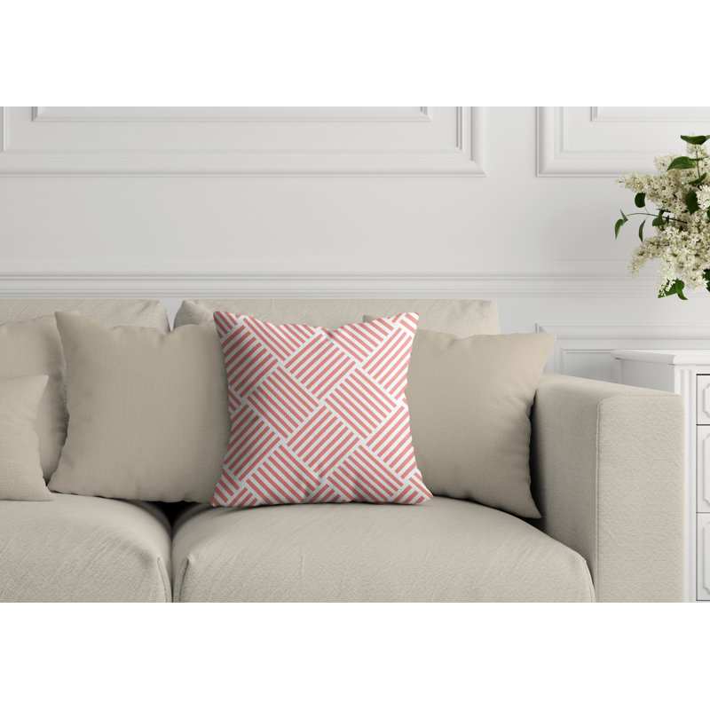 Housse et insert de coussin extérieur Langley, 19 po x l 19 po, Saumon