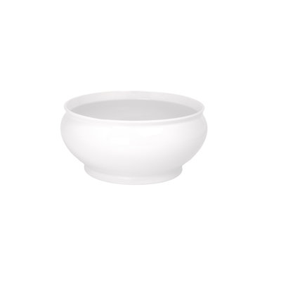 Stoneware Ceramic Pot Shinny White
