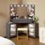 Dressing Table with Mirror-805810602