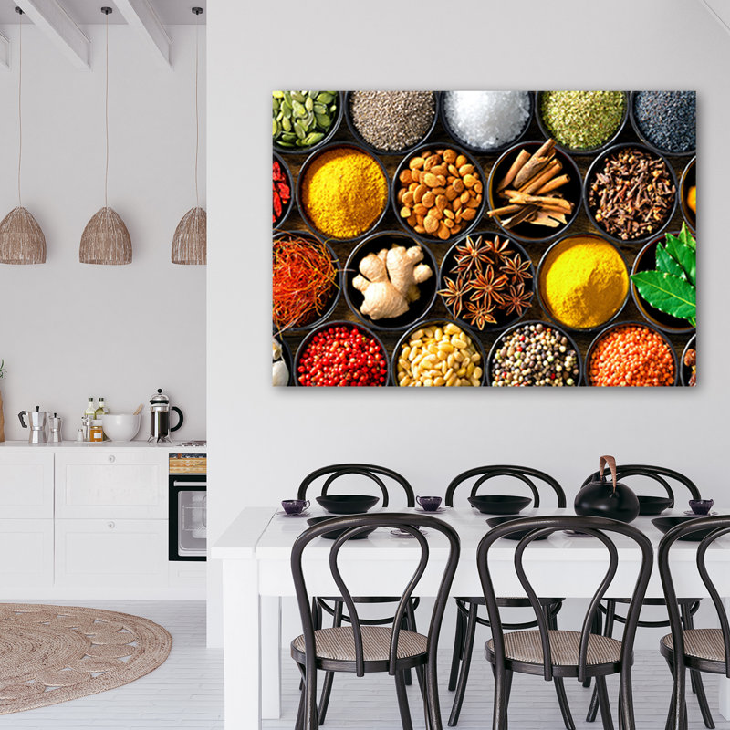 Herbs And Spices - Wrapped Canvas Print
