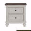 Finition blanc antique et finition brun-gris
