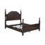 Ensemble de lit très grand 5 pièces Meon, chêne foncé classique, commode Meon-118123985-118123987