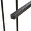 Lit double tapissier en velours double, gris