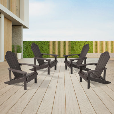 Chaise Adirondack de HiPS résistante aux intempéries