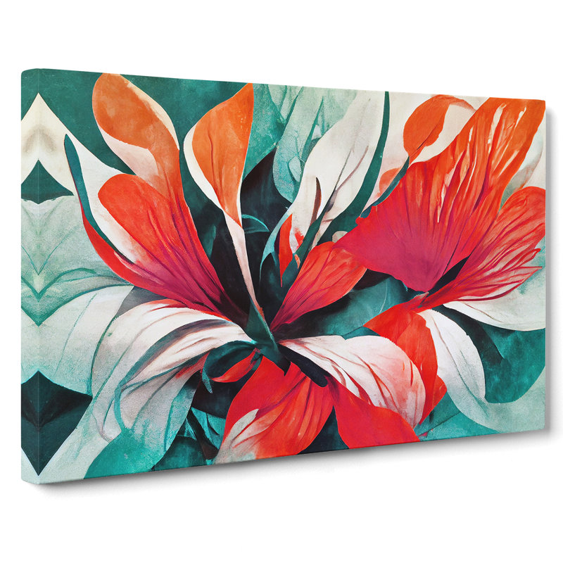 Flower Abstract Vol.1 - Wrapped Canvas Print, 35cm H x 50cm W x 3cm D