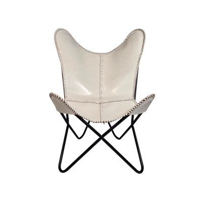 Fauteuil papillon blanc