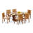 Teak Wood Patio Dining Set with-28208288