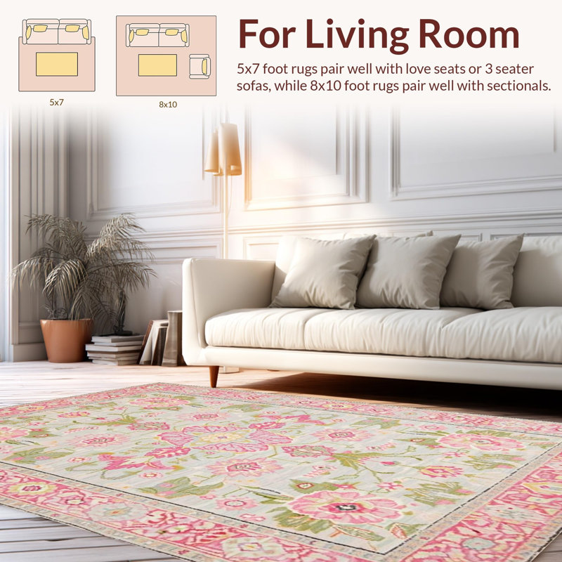 ODIKA Ultra Soft Area Rug, Non Slip, Stain Resistant, Washable Area ...