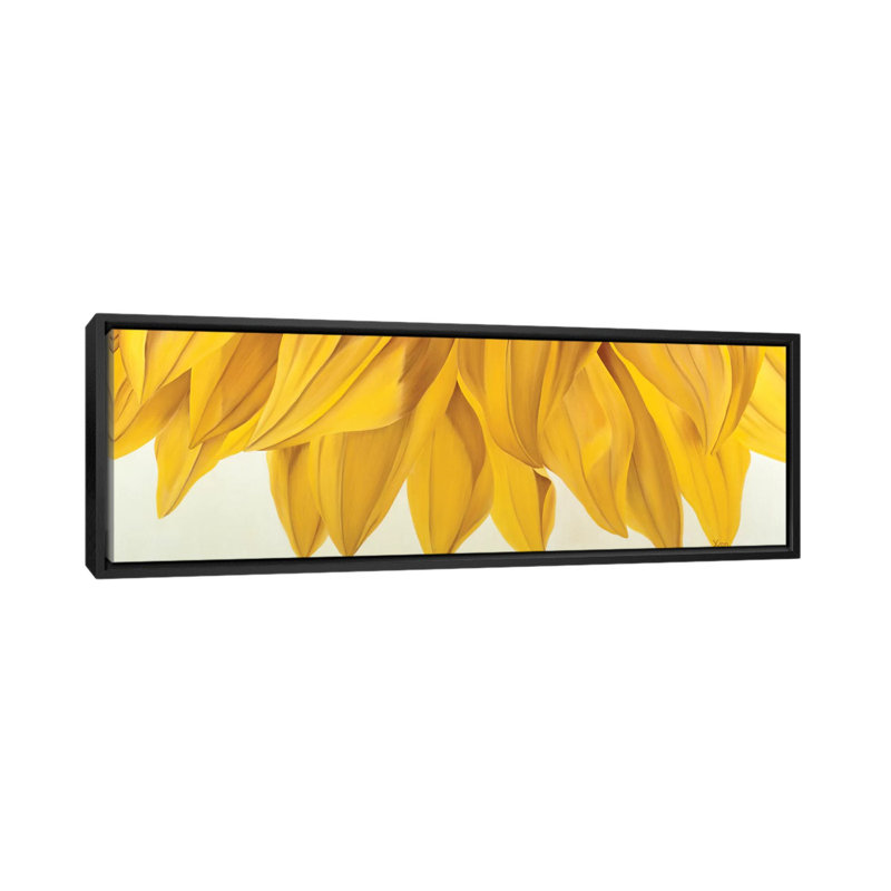 «Sunny Yellow», impression sur toile, H 12 po x l 36 po x 1,5 po, Toile tendue