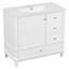 Meuble-lavabo 36 po avec lavabo en céramique-860985536