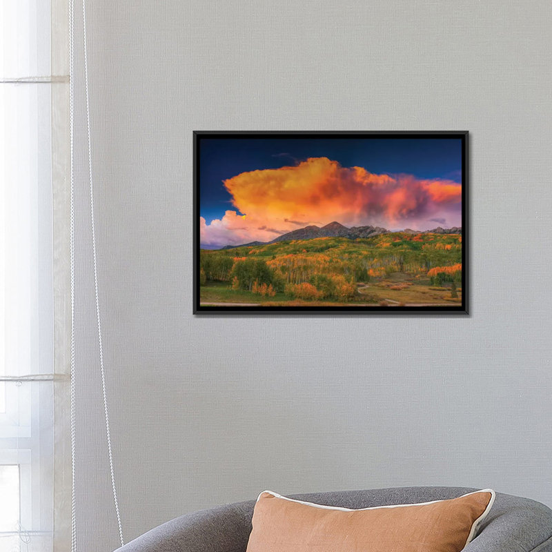 « stormy rapture » par bill sherrell, reproduction d’impression sur toile tendue, H 18 po x l 26 po x P 1,5 po, Pas de tapis