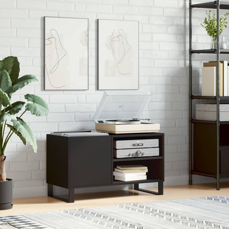 48cm H Media Cabinet, Black