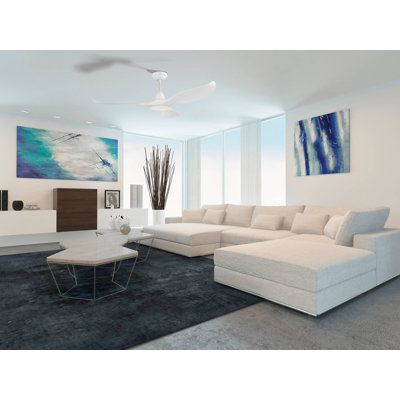 Deramus 132cm Ceiling Fan with LED Lights