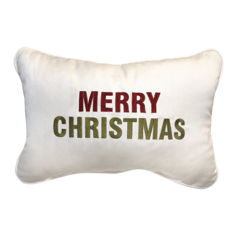 Holiday Pillows Lumbar Indoor/Outdoor Pillow Cover & Insert