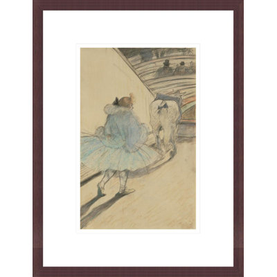 Au cirque: entrer dans l'anneau par Henri de Toulouse-Lautrec - estampe numérique encadrée