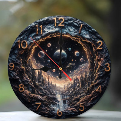 Horloge avec espace paysage urbain