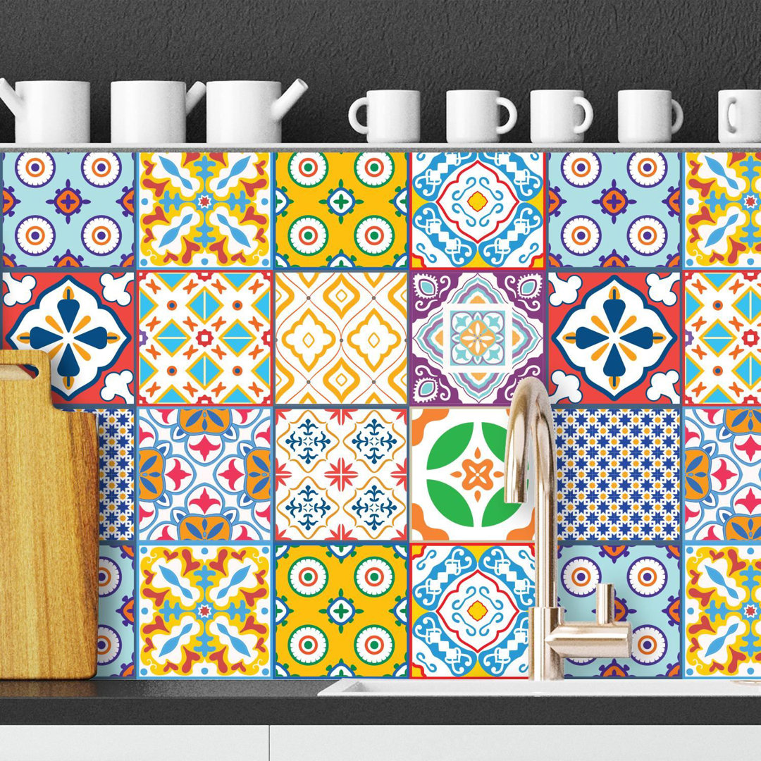 15cm x 15cm PVC Peel & Stick Mosaic Tile