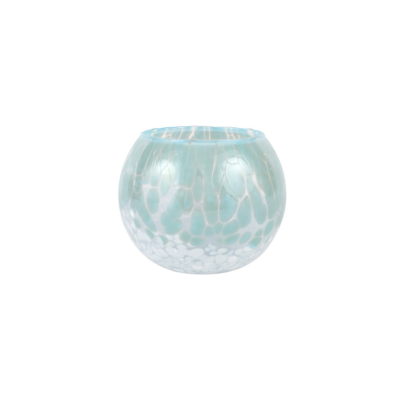 Nuvola Handmade Glass Table Vase, 4" H x 4" W x 4" D
