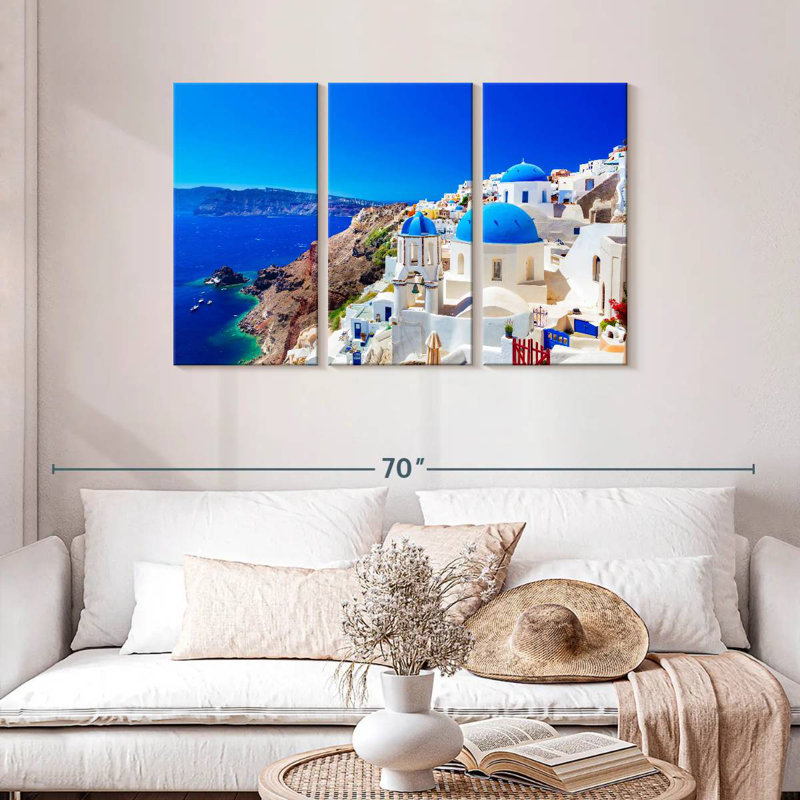 Sebbie Scenic Oia, 28" H x 45" W