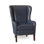 Aurora Leather Wingback Chair