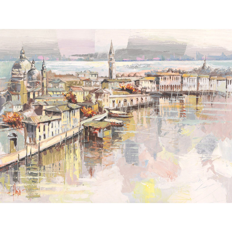 Sweet Venice by Luigi Florio - Wrapped Canvas Painting, 70cm H x 100cm W x 4cm D