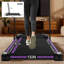 Tapis de marche sous le bureau 2 en 1 Tapis roulant portable avec affichage à DEL Télécommande et poignée pour le bureau à domicile Moteur noir amélioré de 2,5 ch, capacité de 265 lb, double amortissement des chocs de 0,5 à 5 mph-133269348