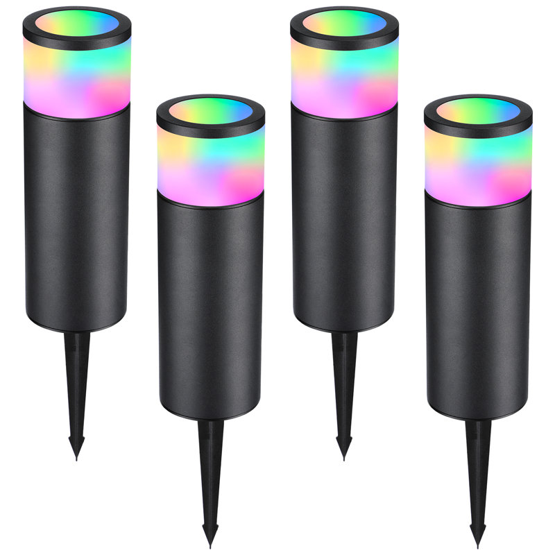Éclairage de sentier à basse tension intégré, lumière de paysage à changement de couleur de 4,5 W RVBB