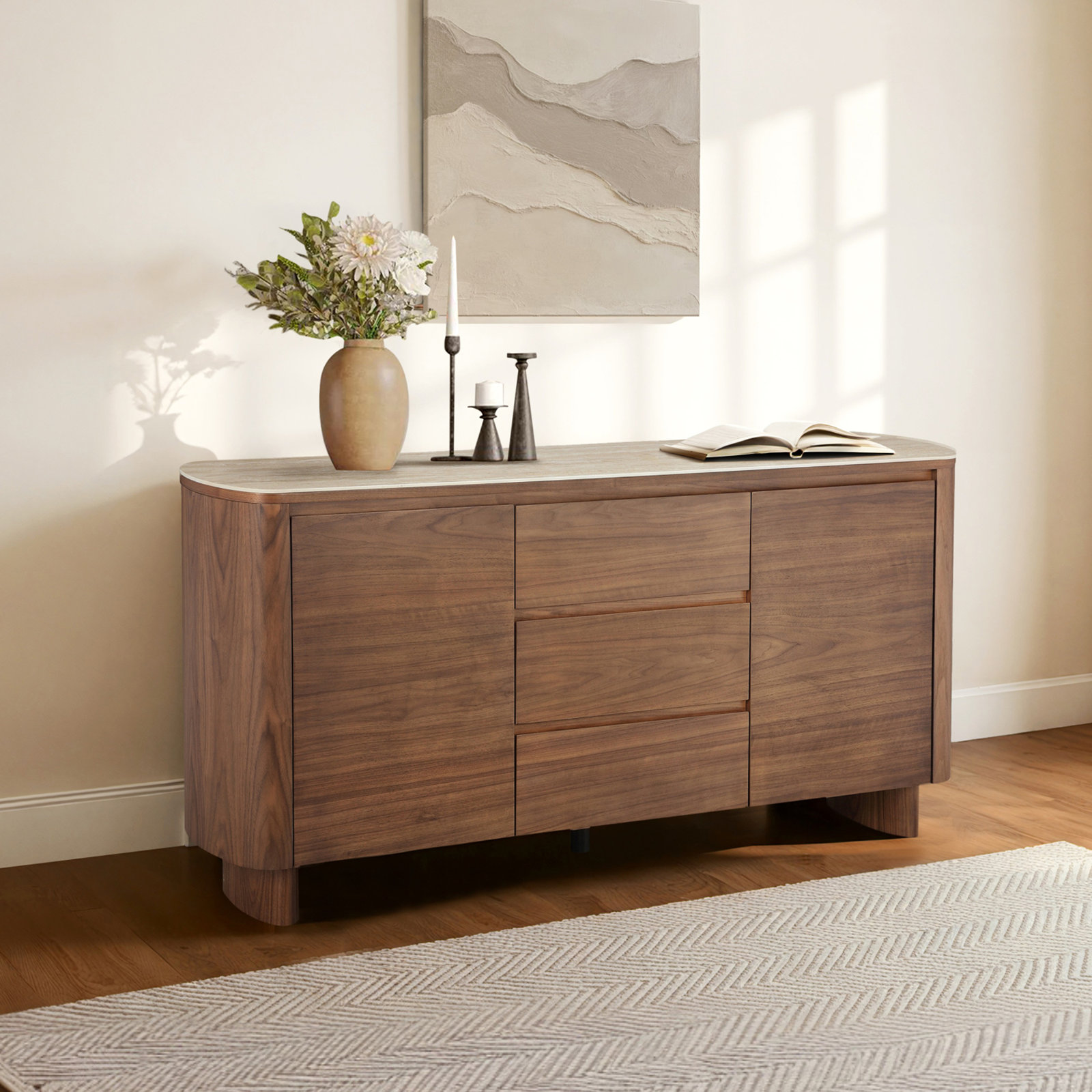 Grier Walnut Sideboard