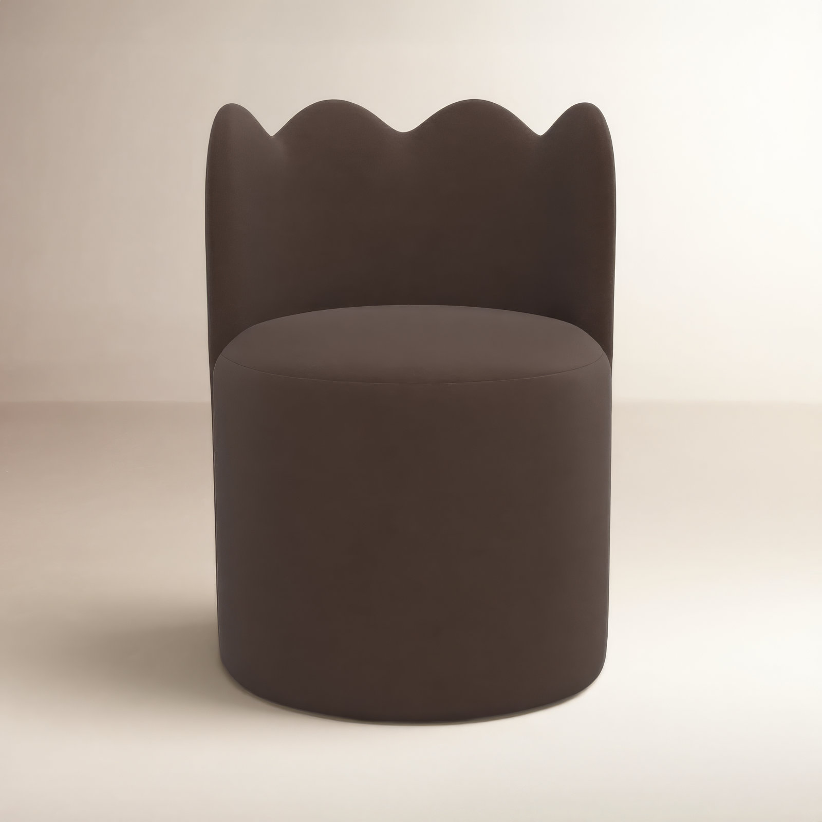 Dahlia Dining Chair, Classic Chocolate Velvet