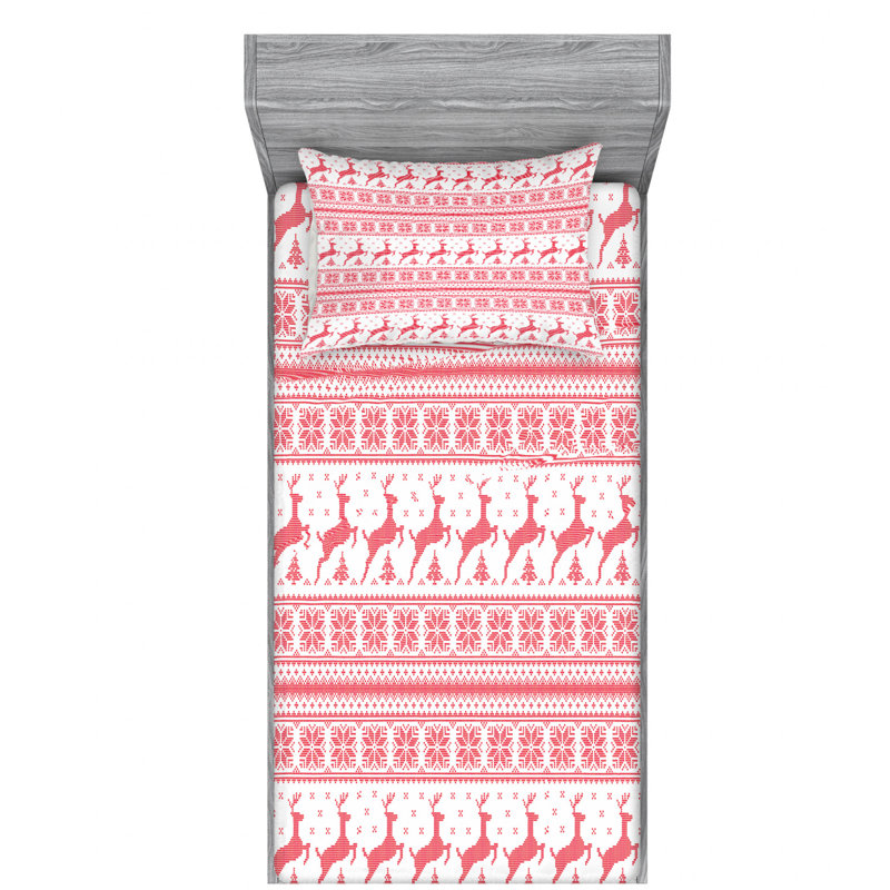 Nordic Microfiber Sheet Set, Twin XL Sheet Set + Fitted Sheet + 1 Pillowcase
