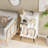 4 Cube Bookcase, Open Cube Small Bookshelf Circle Arc Storage-1623658194