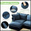 Fauteuil rembourré avec housse avec repose-pieds