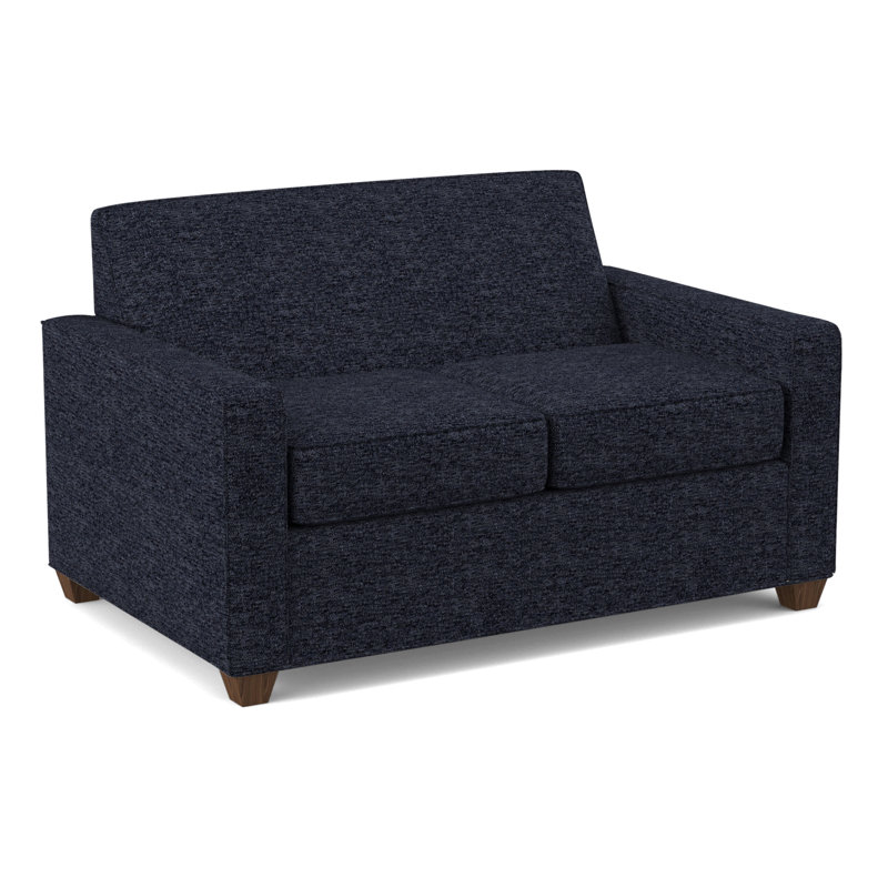 Avery Loveseat Sofa, Montana Walnut, Fluff Rain
