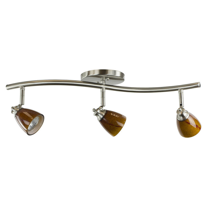 22.5'' 3 -Light Fixed Track Track Kit with Dimmable and Adjustable Head, Yellow