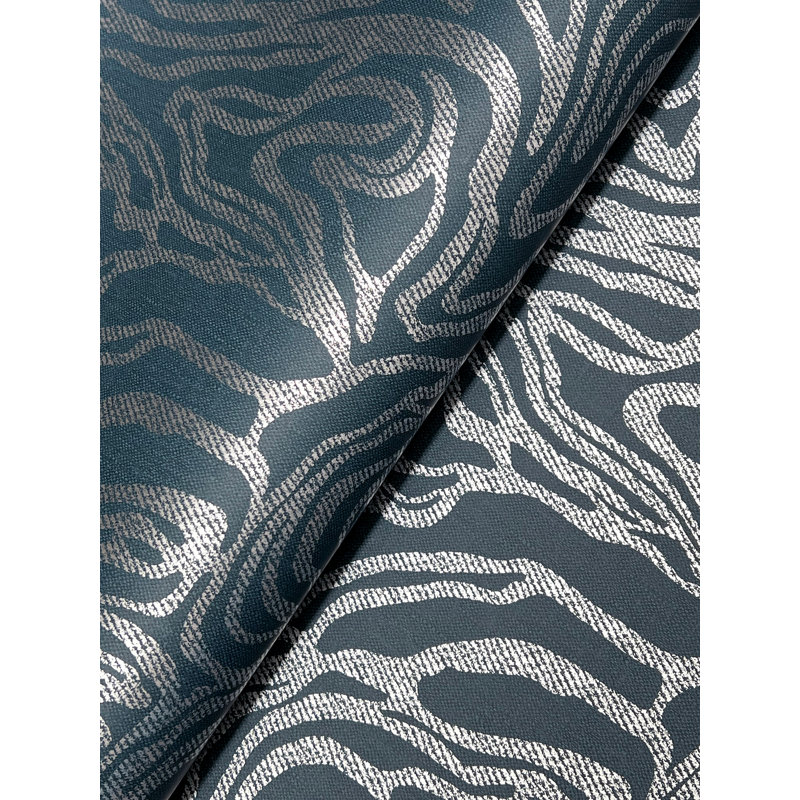 Papier peint marbré Massar, Bleu